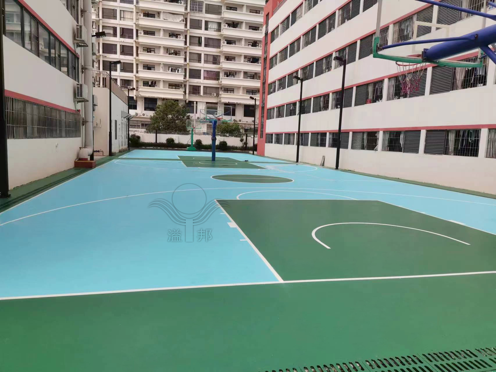 硅PU籃球場